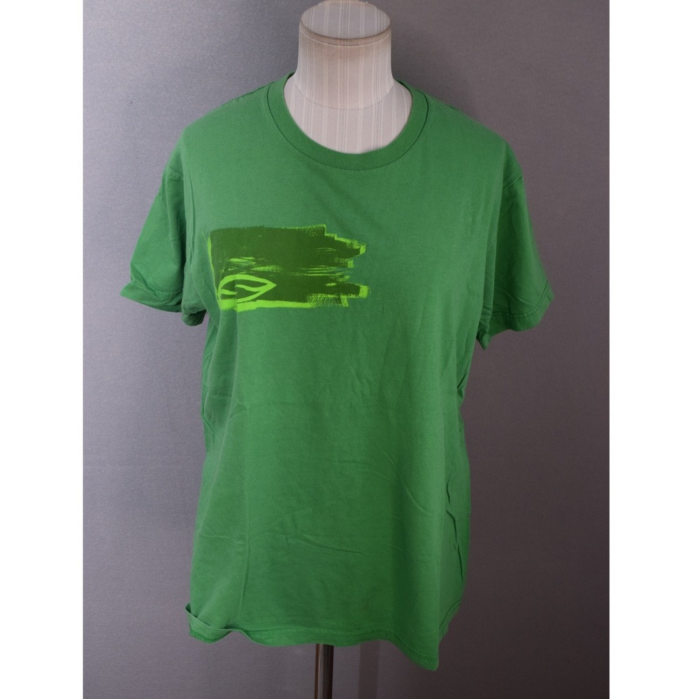 Y2K Vtg Smith T Shirt Large Green Graphic Cotton Mens Made in USA Tee Sunglasses